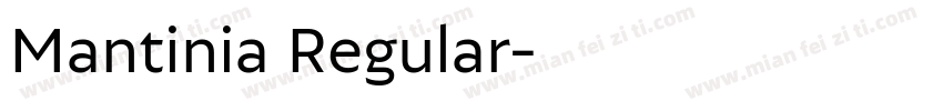 Mantinia Regular字体转换